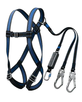 Vaultex fall protection harness and lanyard